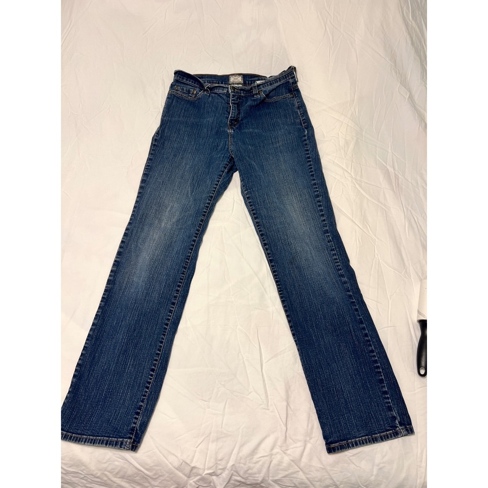 Levis 512 Perfectly Slimming Bootcut Jeans Womens 14 Medium Blue Denim Stretch